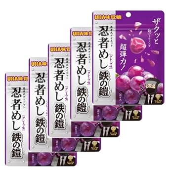 UHA味覚糖 忍者かんし 鉄の鎧 100袋入り 公式】UHA味覚糖 商品カタログ 忍者めし 鉄の鎧 マスカット味